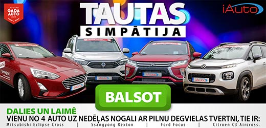 Balso par Tautas simpātiju un piedalies 4 auto izlozē uz nedēļas nogali